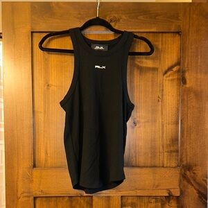 RLX Ralph Lauren Ribbed Black Tee